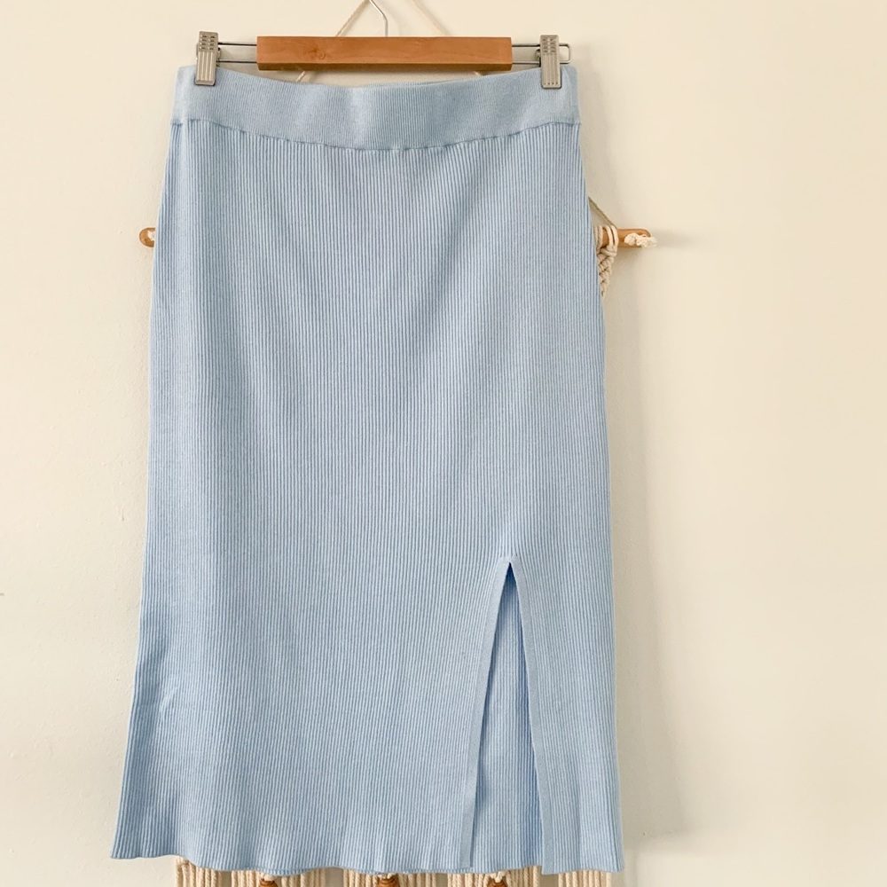 Midi ribbed skirt women’s